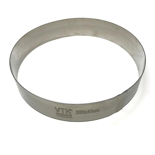 Форма для выпечки и заморозки Кольцо диаметр 200 мм высота 40 мм фото 1