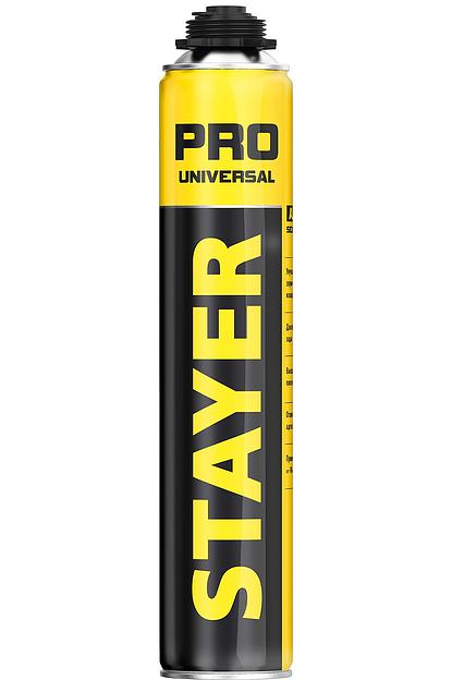 STAYER PRO, 750 мл, пистолетная, выход до 35 л, всесезонная, монтажная пена, Professional (41135) фото 1