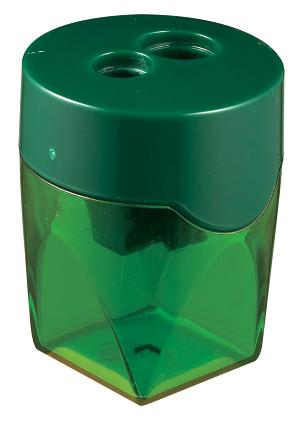 Точилка для карандашей ручная Deli E39768 2 отверстия пластик ассорти дисплей фото 3