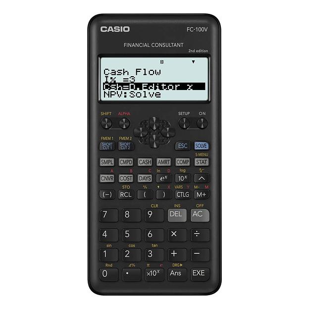 Калькулятор финансовый CASIO FC-100V-2-W-ET фото 1