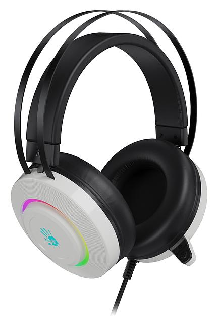 Наушники с микрофоном A4Tech Bloody G521 белый 2.3м мониторные оголовье (G521 (WHITE)) фото 2