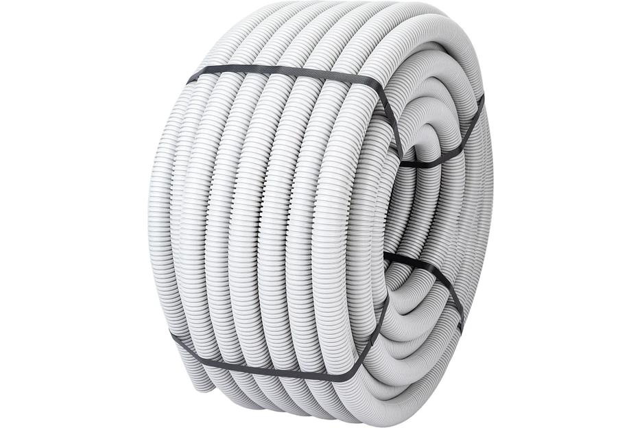 ЭРА Б0020115 Трубы гофр ПВХ GOFR-32-50-PVC (серый) d 32мм с зонд. легкая 50м фото 1