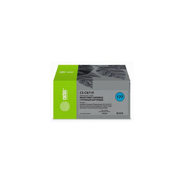 Картридж Cactus CS-C8719, №177XL, черный / CS-C8719 фото 1