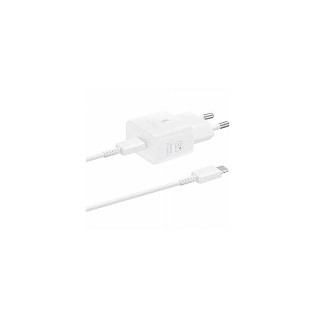 Сетевое зарядное устройство Samsung EP-T2510, USB-C, USB-C, 25Вт, 3A, белый [ep-t2510xwegeu] фото 1