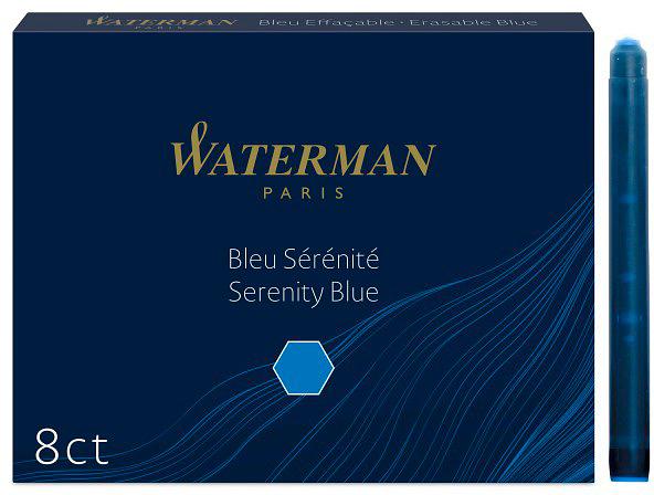 Картридж Waterman Standart (CWS0110860) синие чернила для ручек перьевых (8шт) фото 1
