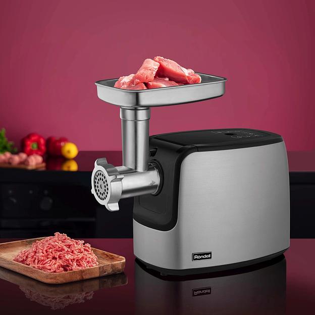 Мясорубка Rondell RDE-1458 стальной фото 4