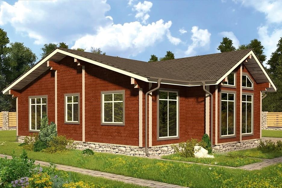 Проект дом из бруса «Грейсвуд» фото 1