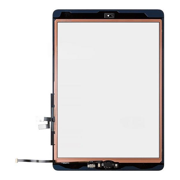 Тачскрин для Apple iPad 7/8 (A2197/A2198/A2200/A2428/A2429/A2270) + чёрная кнопка HOME (чёрный) ОПТ фото 2