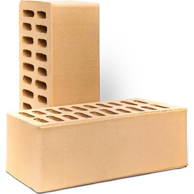 Облицовочный кирпич 1 НФ 250х120х65 мм, слоновая кость фото 1