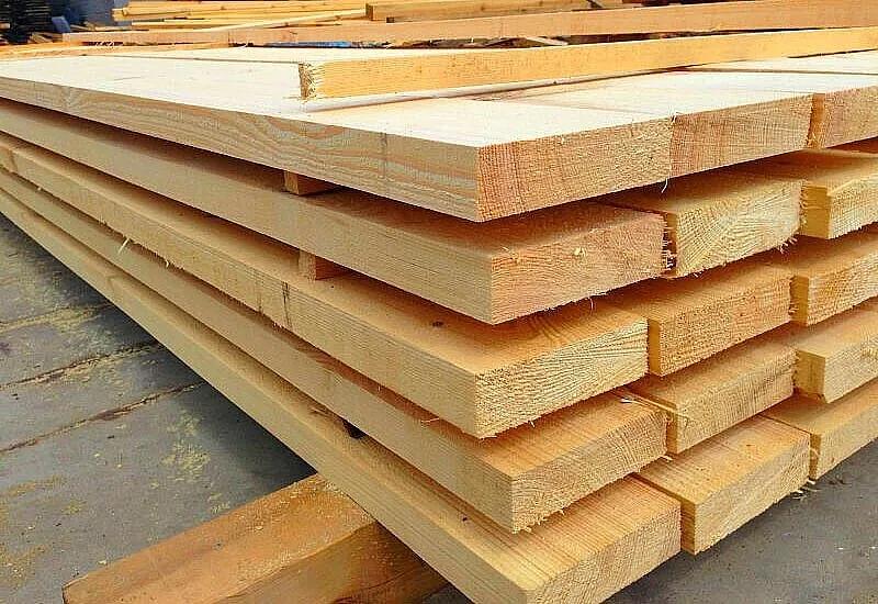 Доски хвойных пород дерева 28х200х4000 мм фото 1