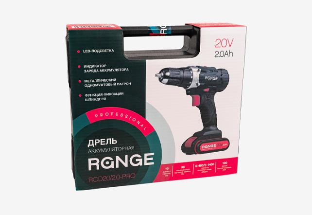 Аккумуляторная дрель шуруповёрт Range RCD20/2.0-PRO фото 8