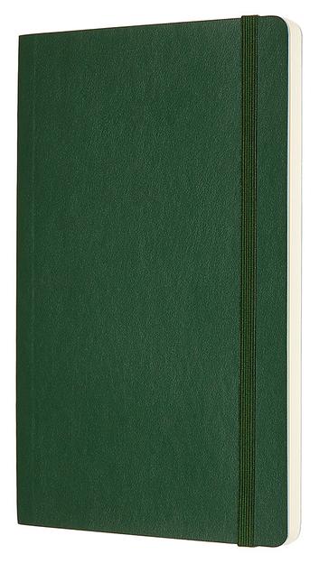 Блокнот Moleskine CLASSIC SOFT QP618K15 Large 130х210мм 192стр. нелинованный мягкая обложка зеленый фото 2