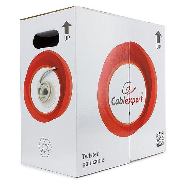 Кабель Cablexpert Кабель Cablexpert UPC-5051E-SOL, UTP5e, 4 пары, 0.51 мм, CCA, однож., 305 м, серый (209739) {2} фото 1