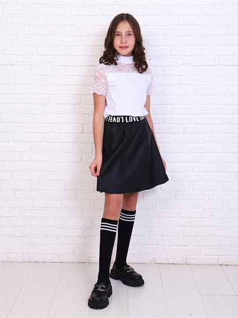 Юбка «Стрит» чёрный опт фото 3