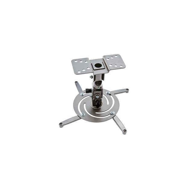 Кронштейн для проектора Cactus CS-VM-PR04-AL, до 22кг, потолочный, поворот и наклон, серебристый фото 1