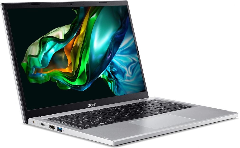 Ноутбук Acer Aspire 3 A314-42P-R7LU Ryzen 7 5700U 8Gb SSD512Gb AMD Radeon 14" IPS WUXGA (1920x1200) noOS silver WiFi BT Cam (NX.KSFCD.006) фото 2