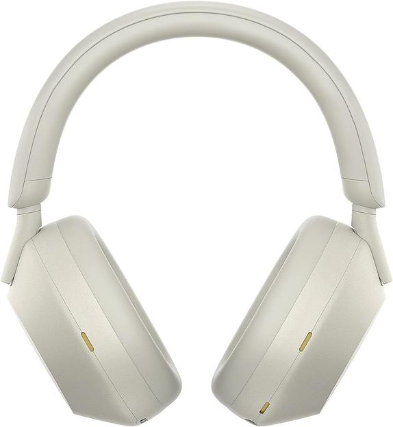 Гарнитура мониторные Sony WH-1000XM5 1.2м белый беспроводные bluetooth оголовье (WH1000XM5/S) фото 2