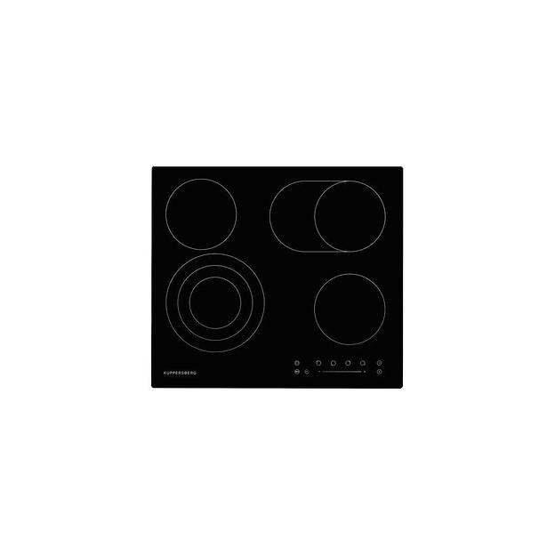 Электрическая варочная поверхность KUPPERSBERG ECS 623, конфорок: 4 шт., стеклокерамика, независимая, черный фото 1