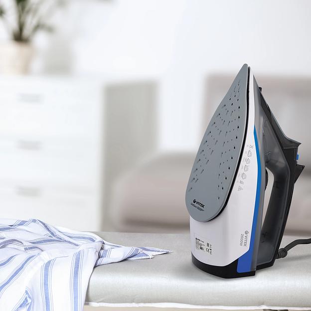 Утюг Vitek VT-8329 2600Вт черный/белый/синий фото 8