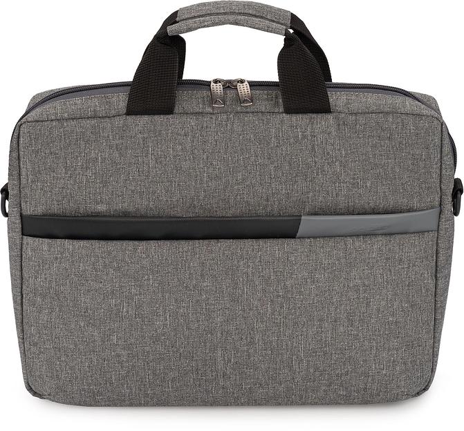 Сумка для ноутбука 14.5" Digma N-370 серый/черный полиэстер (N370GBK) фото 5