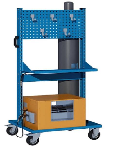 Тележка подкатная 1626х740, 2 уровня, экран фото 1