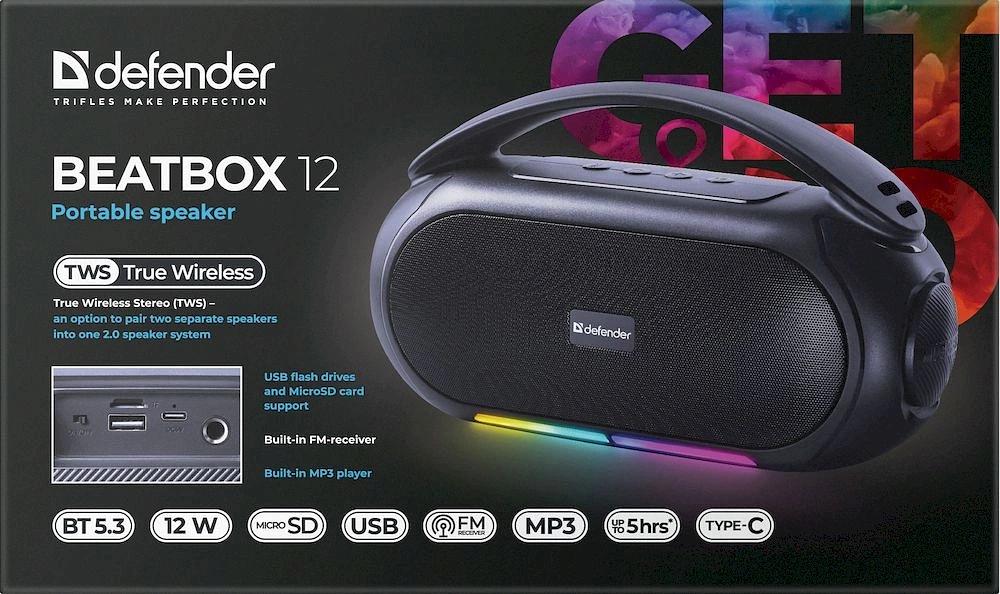 Портативная колонка DEFENDER (65812) Beatbox 12 12Вт фото 8
