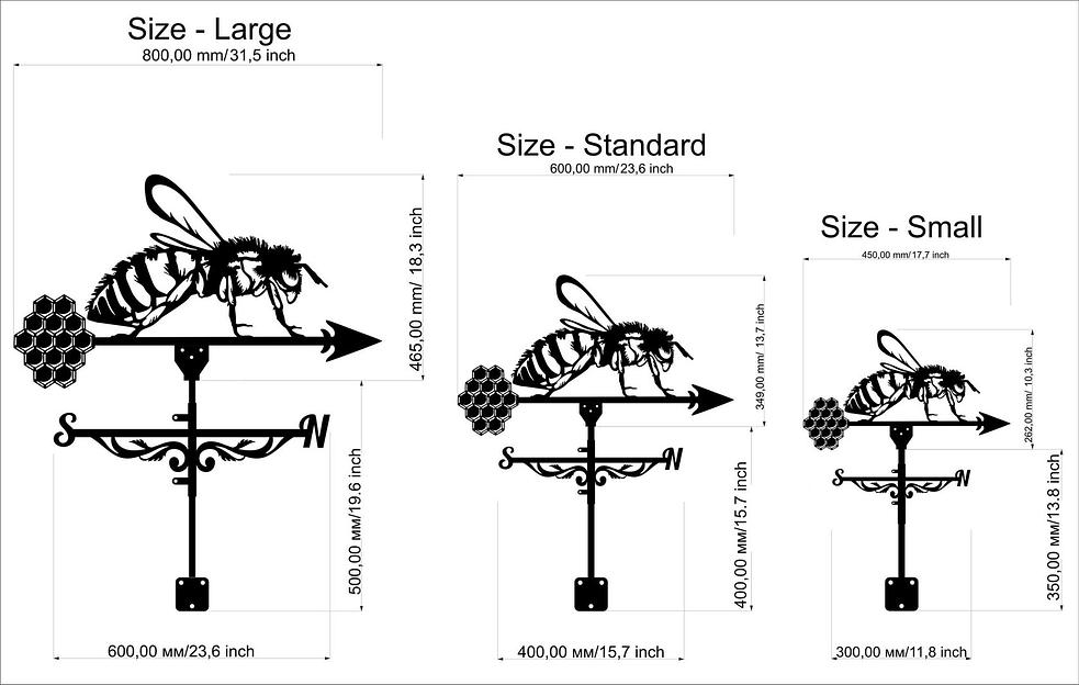 Флюгер «Пчела» ОПТ фото 5