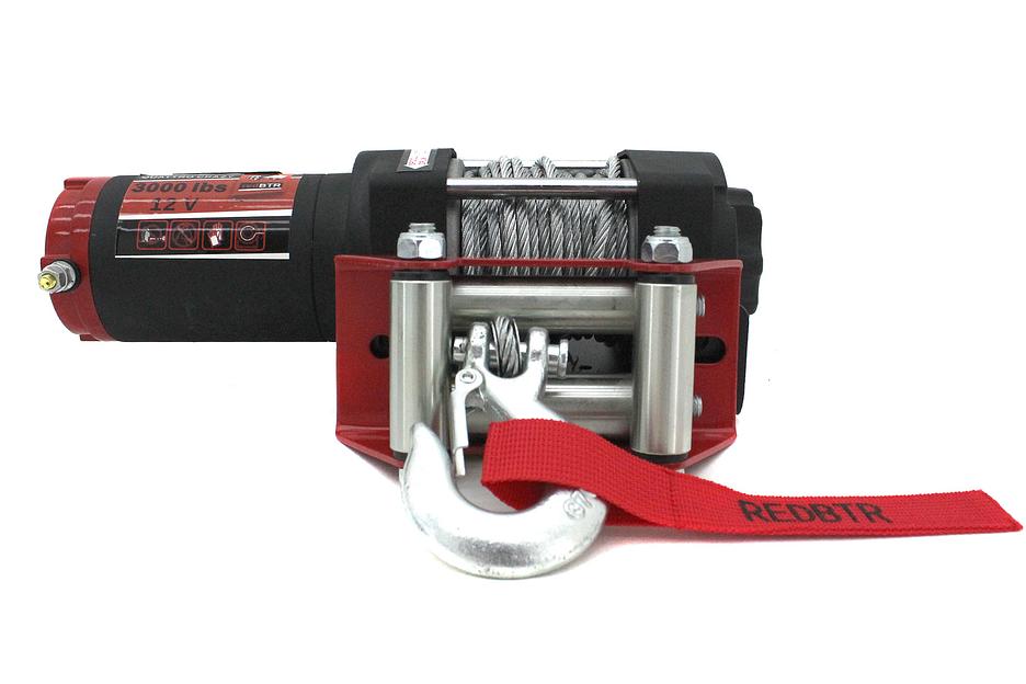 Лебедка для квадроцикла 12В 3000 lbs стальная ОПТ фото 1
