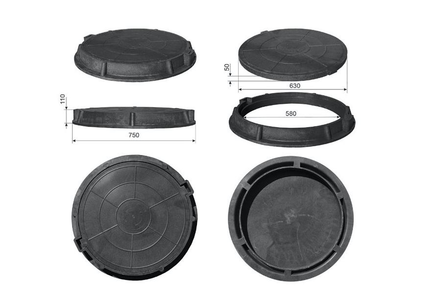 Люк канализационный СМ d-630 фото 6