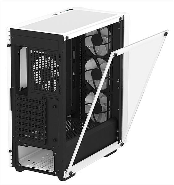 Корпус Deepcool CC560 WH V2 без БП, боковое окно (закаленное стекло), 3x120мм LED вентилятор спереди и 1x120мм LED вентилятор сзади, белый, ATX (CC560 WH V2) фото 5