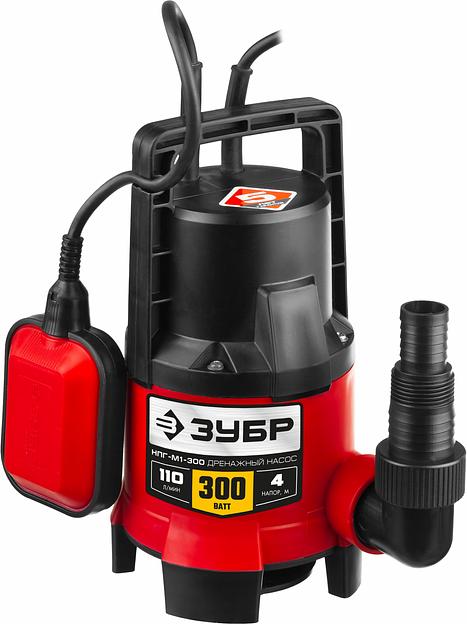 Насос дренажный Зубр НПГ-М1-300 300Вт 6000л/час фото 1