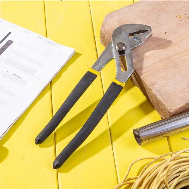 Переставные клещи усиленные Deli DL2608Z сталь Cr-V, 200мм, раскрытие до 50мм, 7-ми ступенчатая регулировка, прорезиненная рукоять фото 4