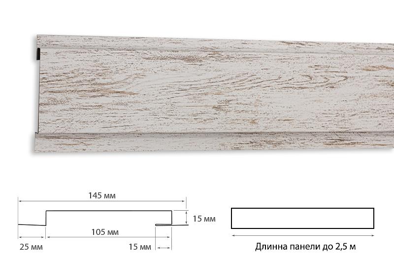 Фасадная L-узкая панель, покрытие под дерево матовое ОПТ фото 1