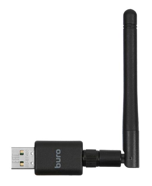 Адаптер USB Buro BU-BT40С Bluetooth 4.0+EDR class 1 100м черный фото 1
