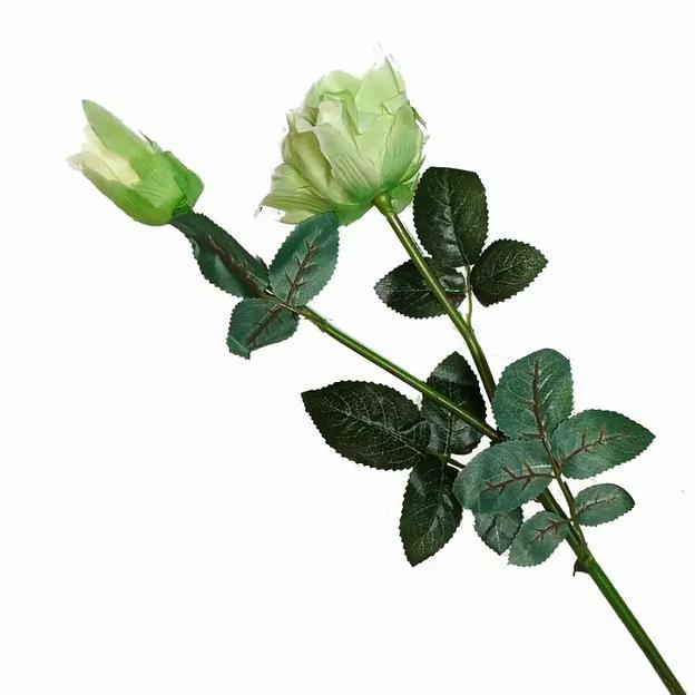 Роза искусственная двойная 886-5 73см фото 7