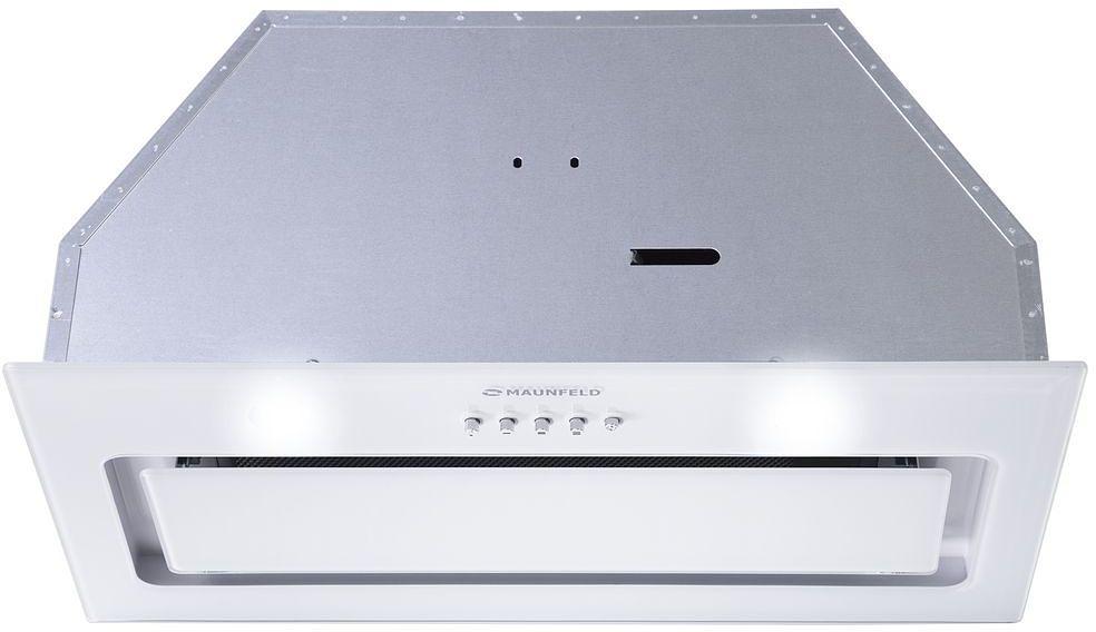 Вытяжка встраиваемая Maunfeld TRAPEZE 601GG белый управление: кнопочное (1 мотор) фото 3