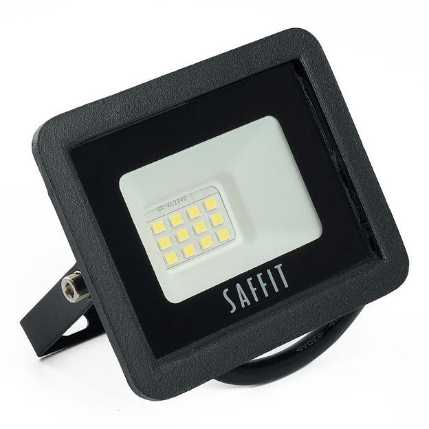 Прожектор светодиодный ДО-10w 6400К 900Лм IP65 черный фото 1