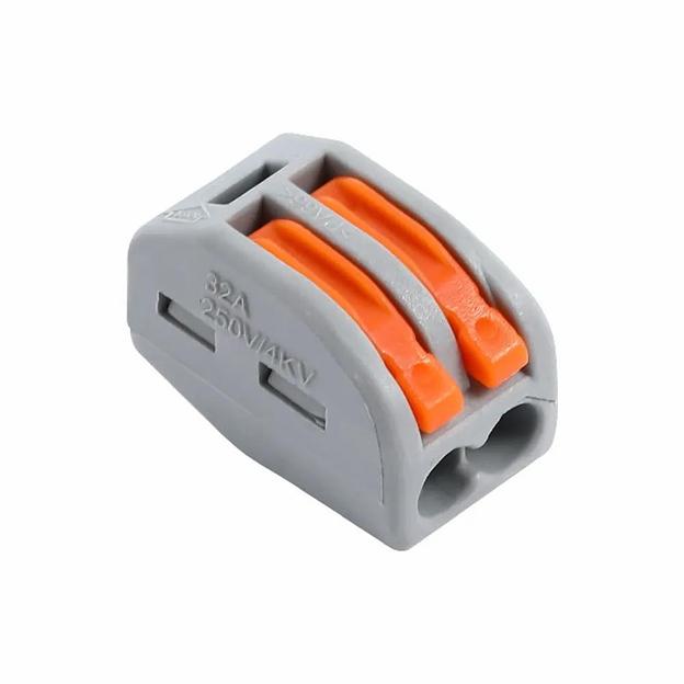 Клемма Exser 221-612 41А 2 выхода, 2,5-6мм фото 1