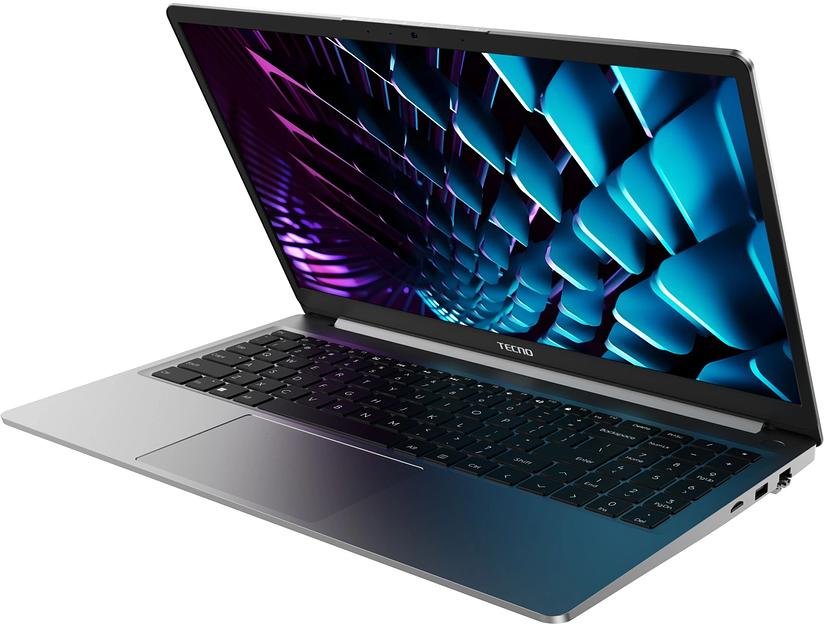 Ноутбук Tecno MegaBook K15SRA Core i3 1315U 8Gb SSD512Gb Intel UHD Graphics 15.6" IPS FHD (1920x1080) Windows 11 Home grey WiFi BT Cam 6060mAh (71003300531) фото 2