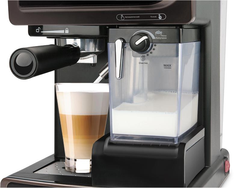 Кофеварка рожковая Vitek VT-1517 1238Вт коричневый фото 1