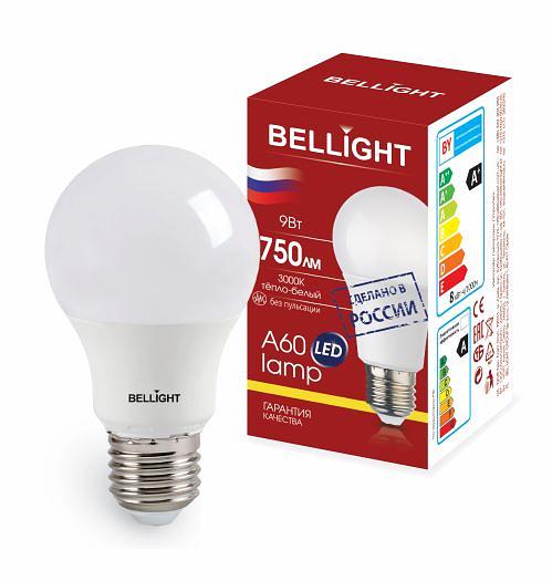 Лампа светодиодная LED 9Вт Е27 220 3000К 750Лм фото 1