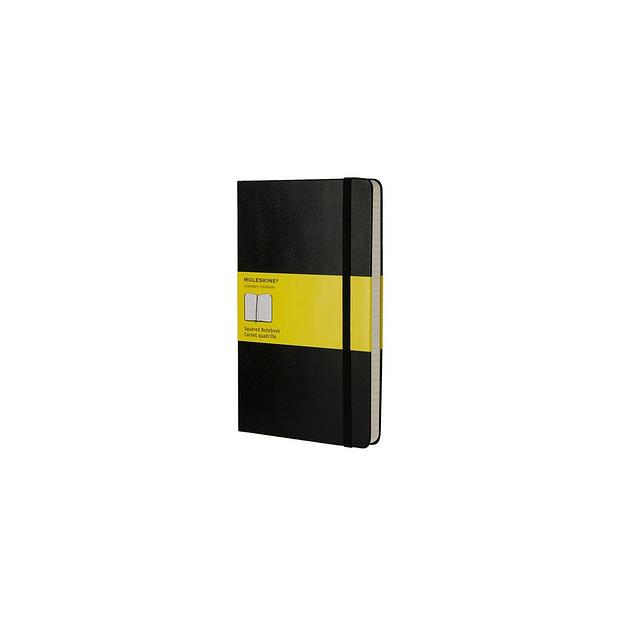 Блокнот Moleskine Classic, 240стр, в клеточку, твердая обложка, черный [qp061] фото 1