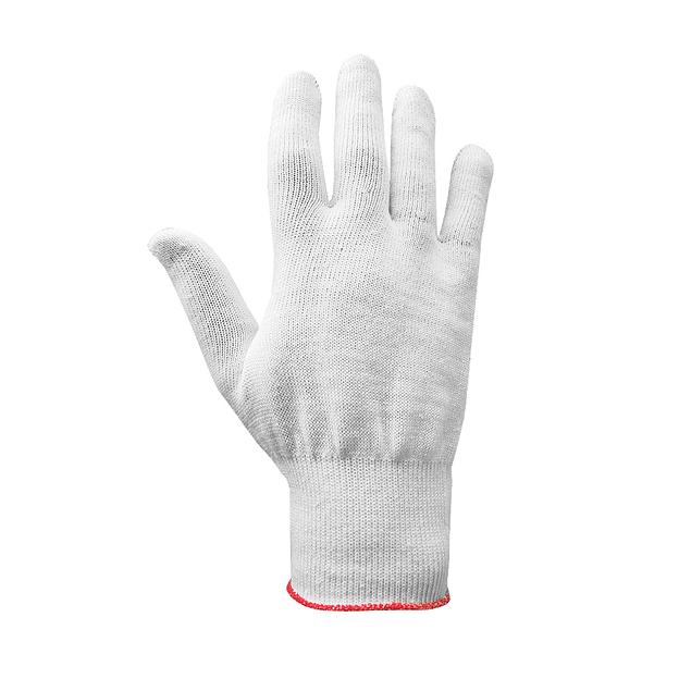 Рабочие х/б перчатки тонкие с ПВХ «микроточка» 13 класс вязки (70% хлопок, 30% полиэфир) белый, арт.13ХТ фото 2
