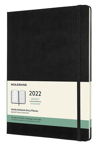 Еженедельник Moleskine CLASSIC WKNT XL 190х250мм 144стр. черный фото 1