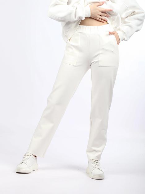 Брюки женские OKSMILE «Джерси» белые фото 9