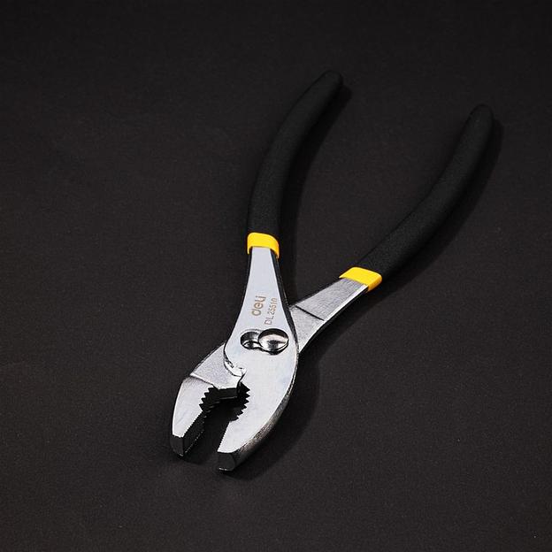 Пассатижи переставные двухдиапазонные Deli DL25510 300мм, прорезиненная двухкомпонентная ручка фото 3