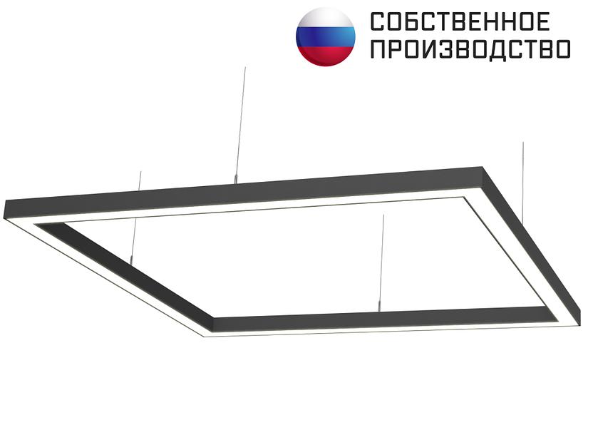 Светильник квадратный подвесной 1060х1060х50 3000K 144W фото 1
