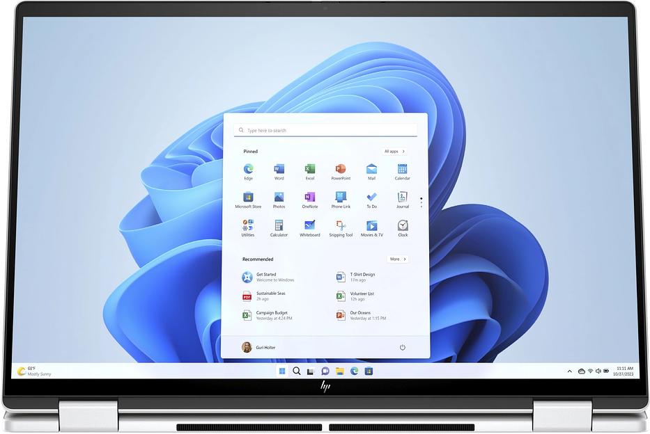 Ноутбук HP Envy x360 16-ad0007ci Ryzen 7 8840HS 16Gb SSD512Gb AMD Radeon Graphics 16" OLED Touch 3K (2880x1800) Windows 11 Home silver WiFi BT Cam (B4LZ4EA) фото 4