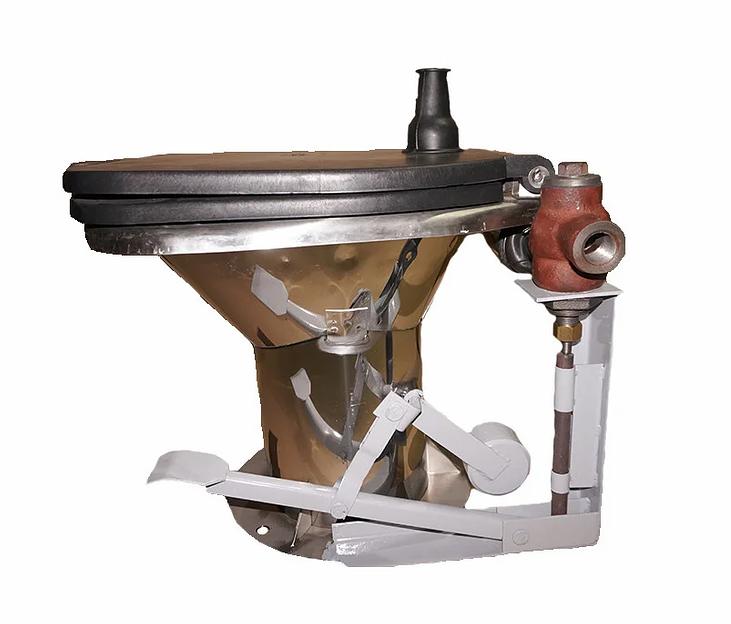 Унитаз 56500-Н ПКБ ЦВ МПС для плацкартных и купейных вагонов в сборе фото 1