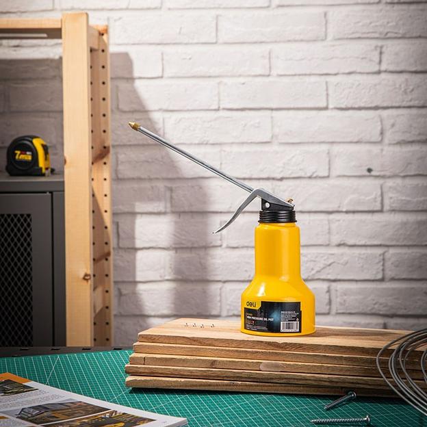 Заправочно-смазочный инструмент Deli Маслёнка стальная Deli DL2403 330мл фото 7